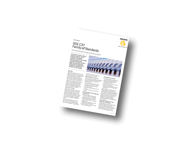 IEEE C37 Family of Standards | Fact Sheet