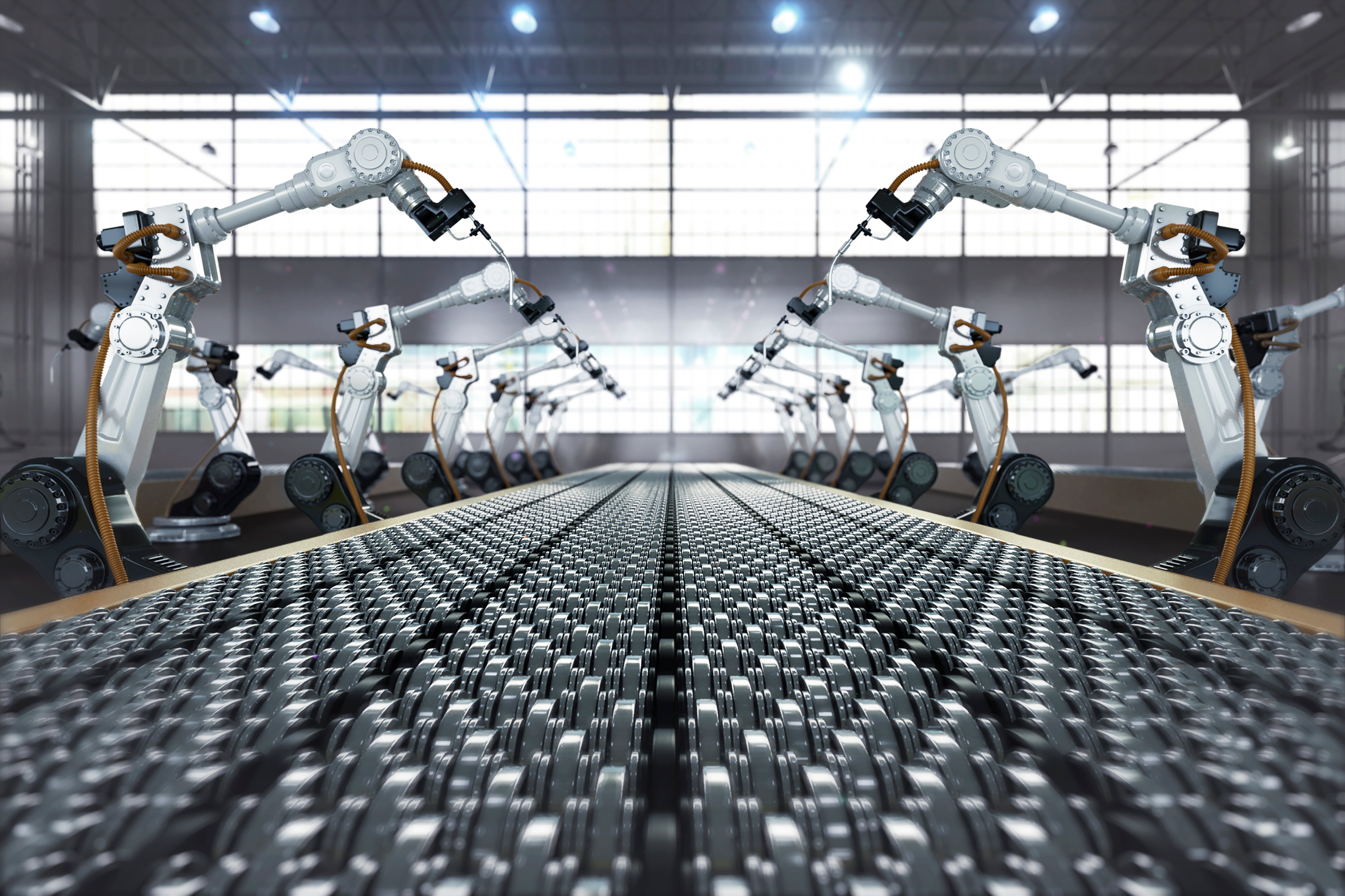 Image of robotic arms